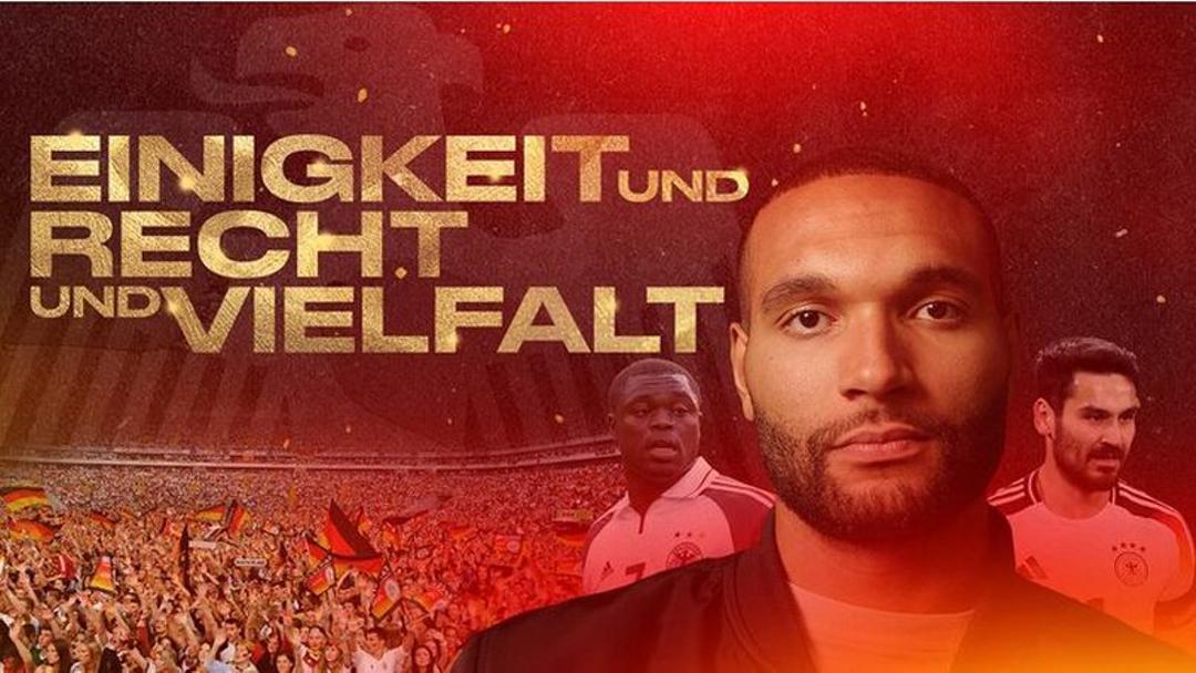 Gerald Asamoah und Jonathan Tah sind Protagonisten der Dokumentation "Einigkeit und Recht und Vielfalt"