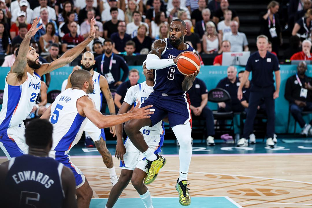 Der US-Basketballstar LeBron James im siegreichen Olympia-Finale gegen Frankreich