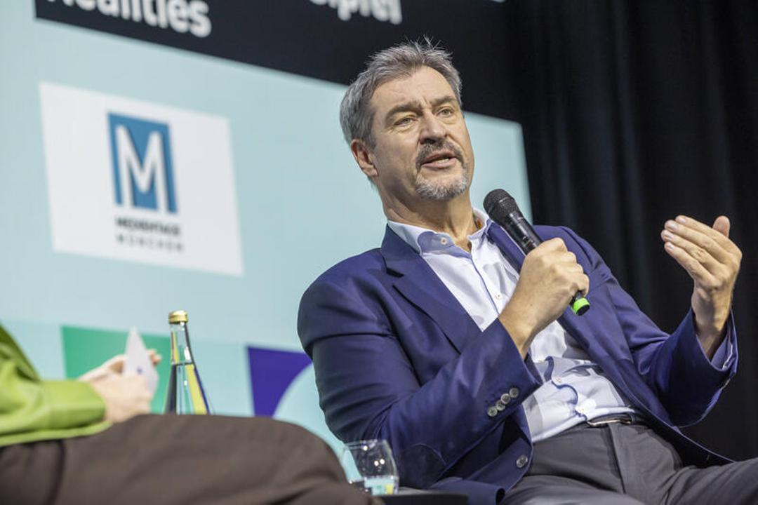 Bayerns Ministerpräsident Markus Söder bei der Eröffnung der Medientage München