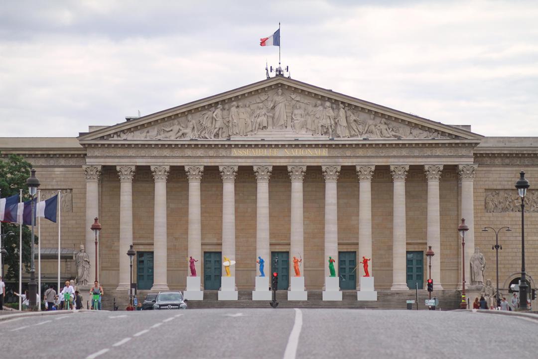 Gebäude der französischen Nationalversammlung in Paris