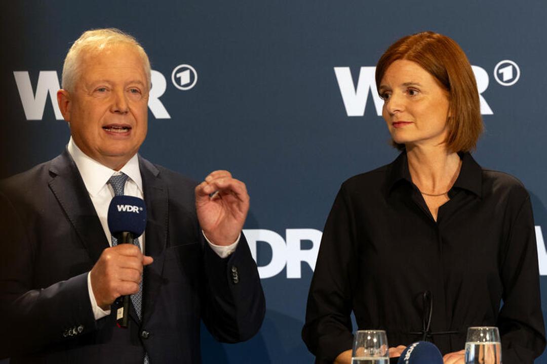 Gehaltsdifferenz: Ex-WDR-Intendant Tom Buhrow und seine Nachfolgerin Katrin Vernau (Archivbild)