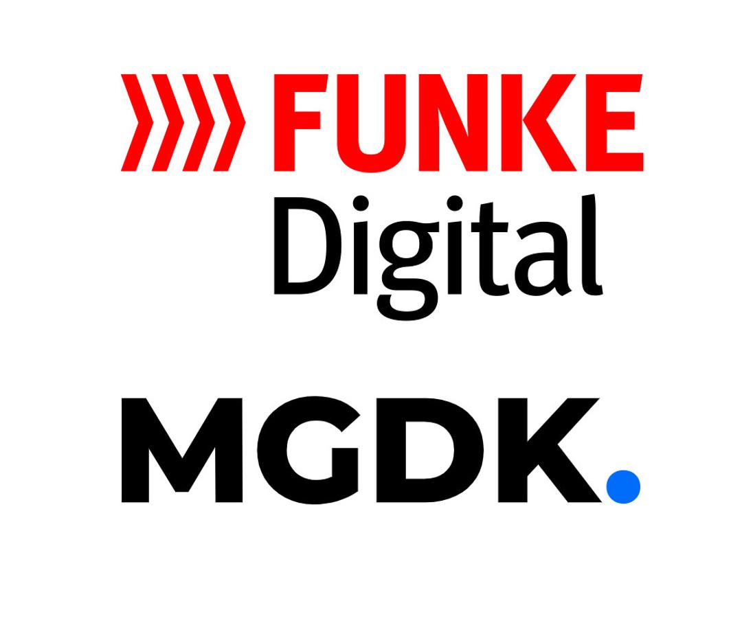 Logos von Funke Digital und der MGDK