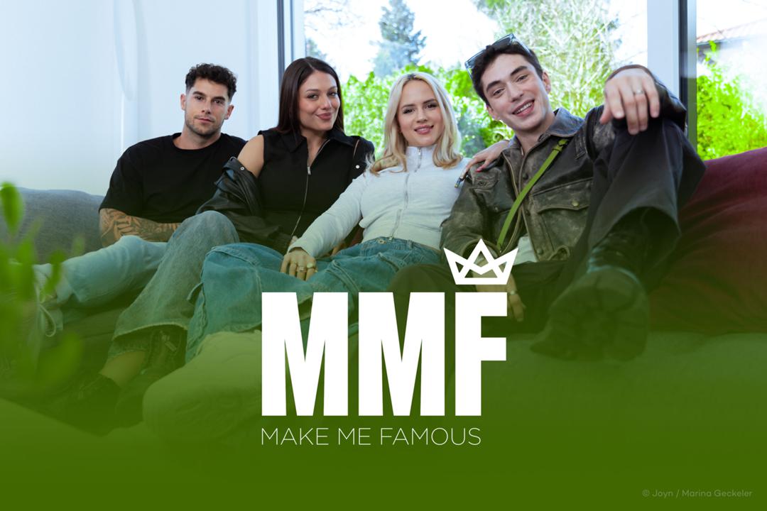 Dennis Felber, Xenia Tsilikova, Gina Beckmann und Can Günaydi (von links) sind die Coaches bei "make Me Famous"