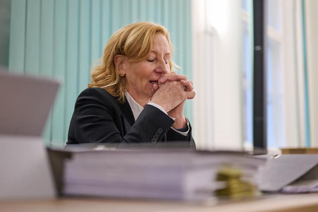 Patricia Schlesinger während der Verhandlung vor dem Landgericht Berlin