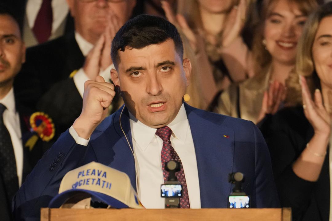 Der rechtsextreme Kandidat George Simion versuchte, die Medien einzuschüchtern