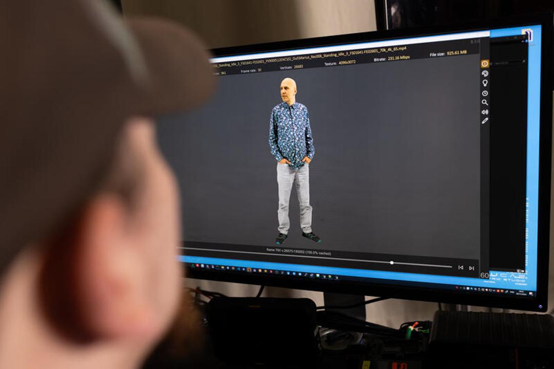 Wenn aus Menschen digitale Figuren werden: KI-Studio beim Unternehmen Volucap in Potsdam