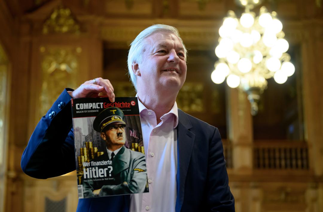 "Compact"-Chefredakteur Jürgen Elsässer am Dienstag im Bundesverwaltungsgericht