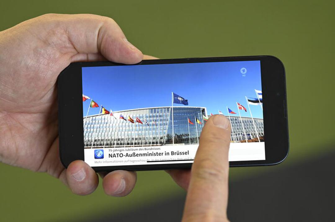 "Tagesschau"-App auf einem Smartphone