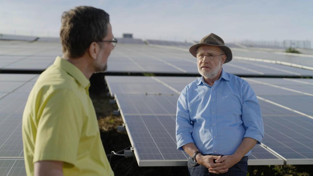 Harald Lesch (rechts) im Gespräch mit Volker Quaschning, Experte für Erneuerbare Energien