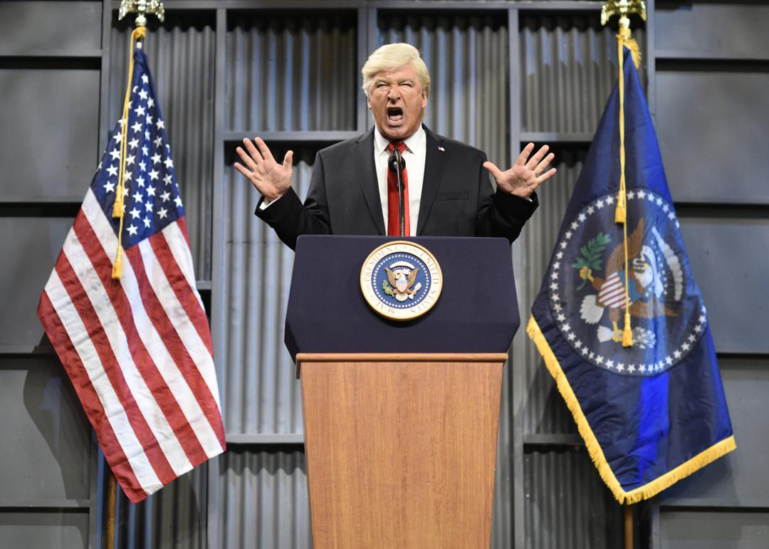 Alec Baldwin als Donald Trump in einer Folge von "Saturday Night Live" 2017