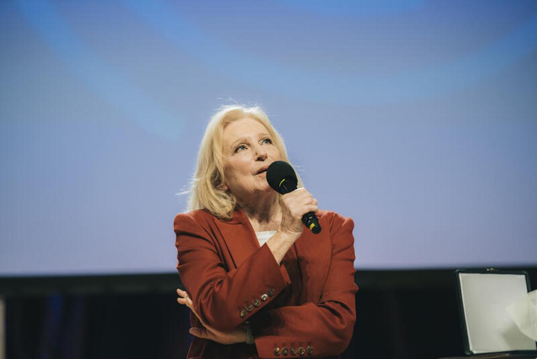 Maren Kroymann bei der Preisverleihung am 1. Oktober in Hamburg