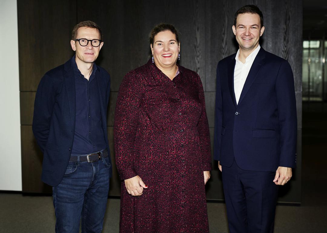 Die neue Führungsebene besteht aus Michael Davie (links), Yvonne Bauer und Vivian Mohr.