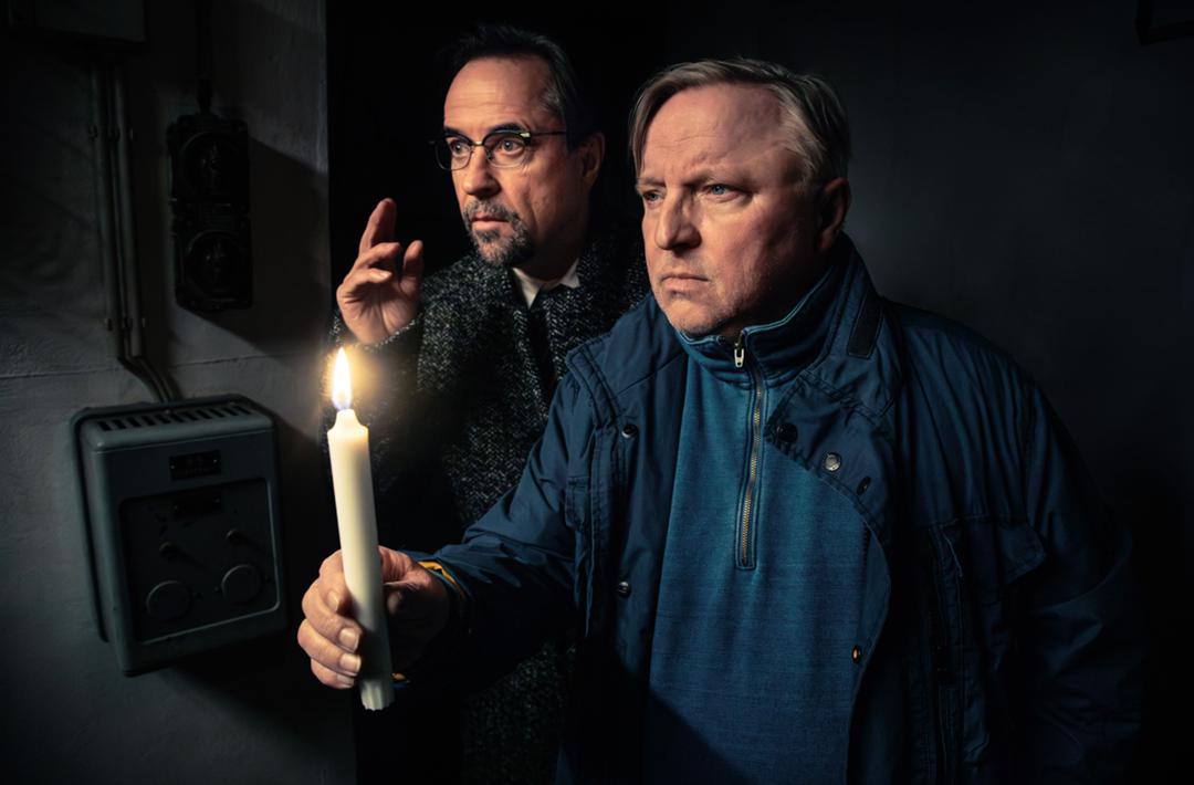 "Tatort"-Folge "Man stirbt nur zweimal" aus Münster mit Jan Josef Liefers (l.) und Axel Prahl