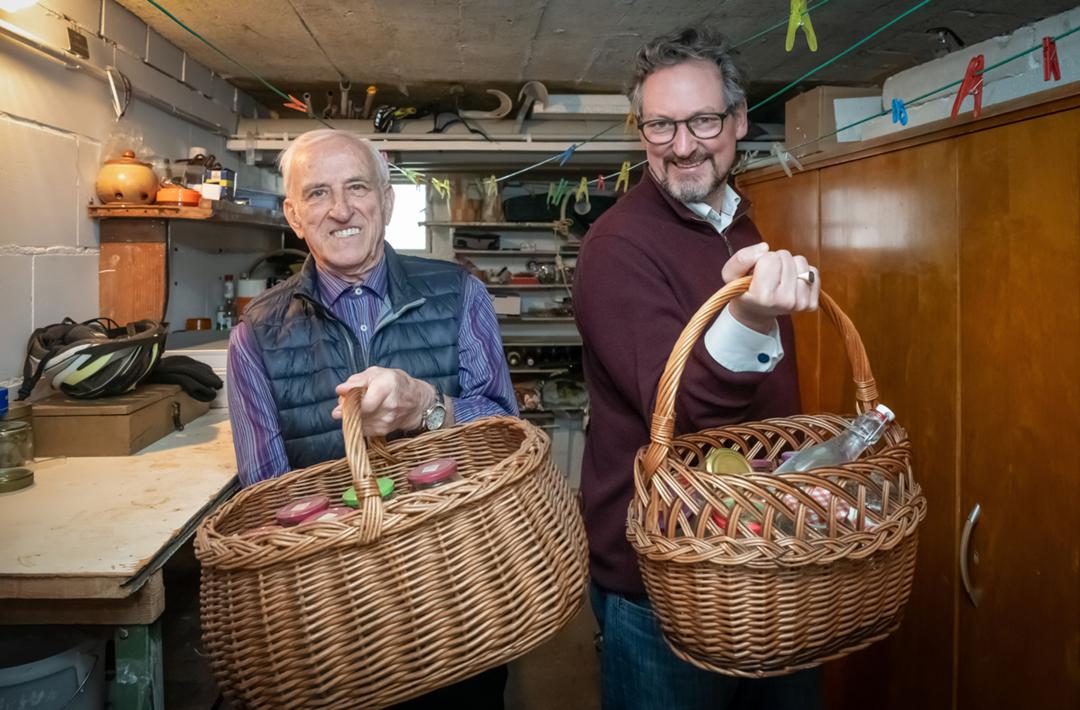 Eckart von Hirschhausen und "Super-Ager" Willy Bartz (l.)