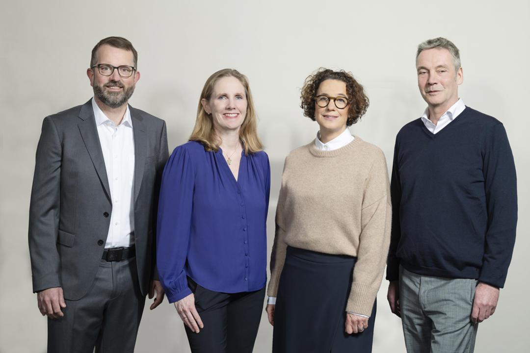 Die neue Geschäftsführung: Christoph Zimmer (l.), Jennifer Lachman, Martina Hoyer, Thomas Hass