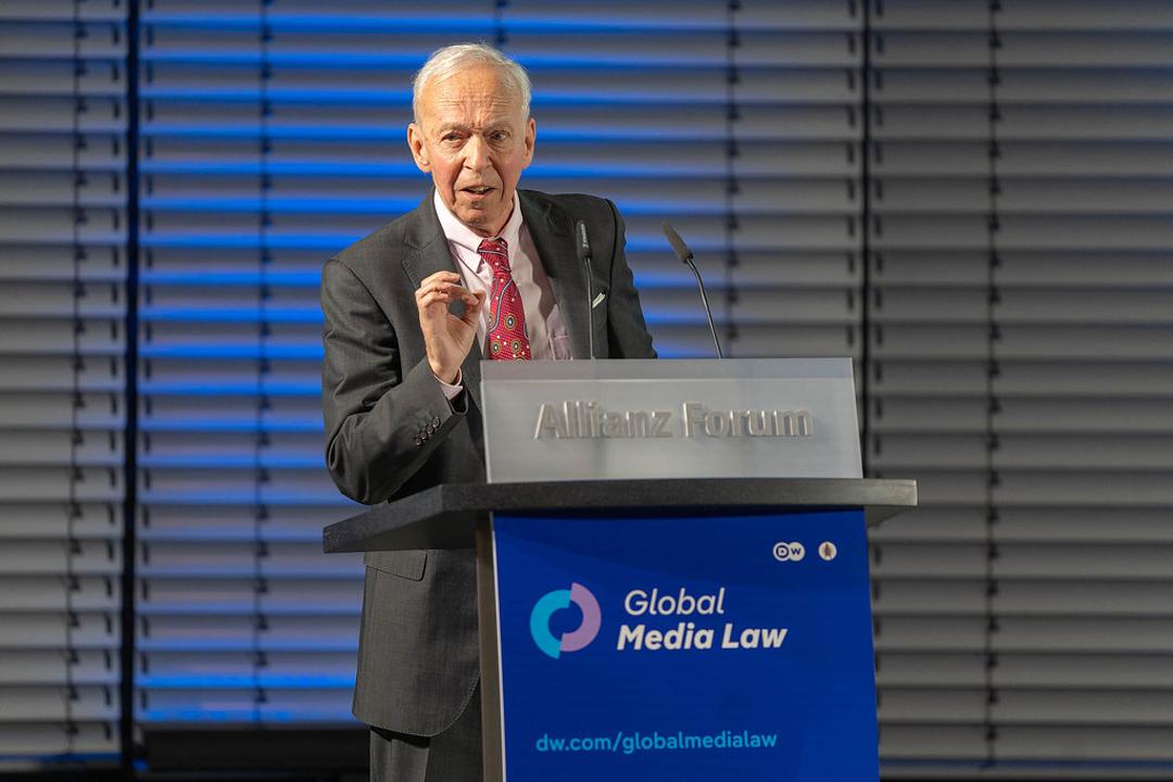 Dieter Dörr bei der Konferenz "Global Media Law 2025"