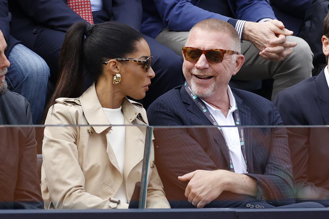 Boris Becker (r.) im Jahr 2023 mit Lilian de Carvalho Monteiro, seiner damaligen Verlobten und heutigen Ehefrau