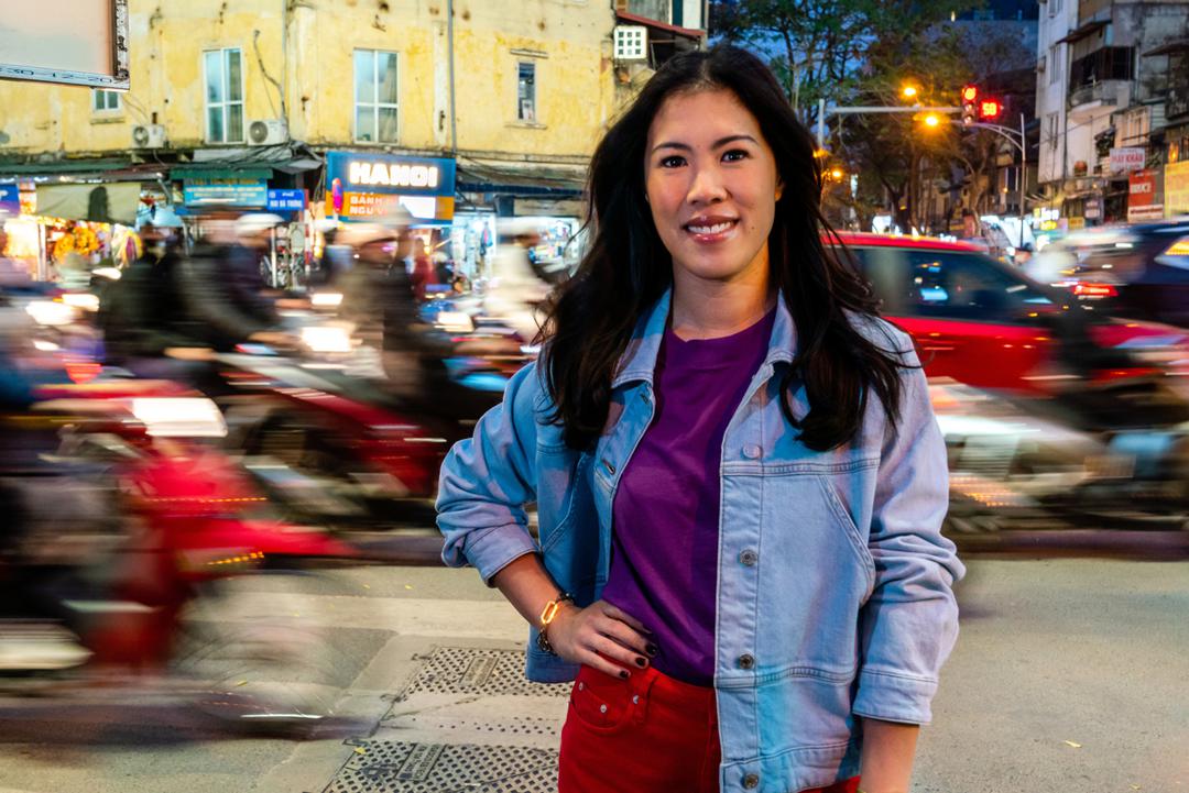 Fasziniert vom vietnamesischen Stadtverkehr: Mai Thi Nguyen-Kim