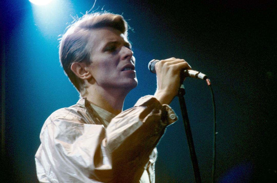 David Bowie bei einem Konzert in der Frankfurter Festhalle am 14. Mai 1978