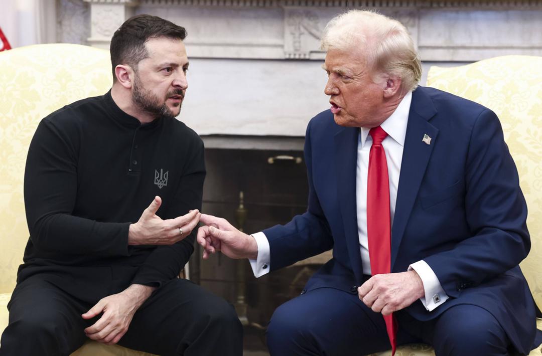 Der ukrainische Präsident Wolodymyr Selenskyj im Oval Office mit Donald Trump