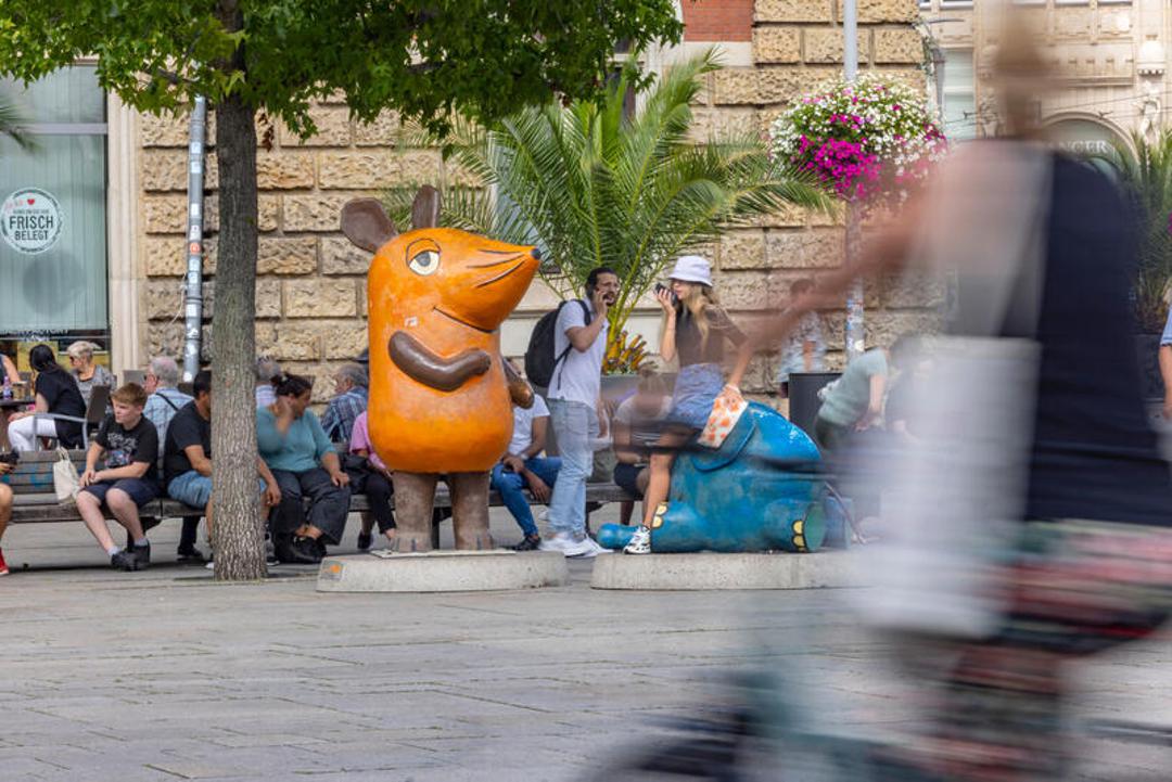 Maus-Figur in Erfurt