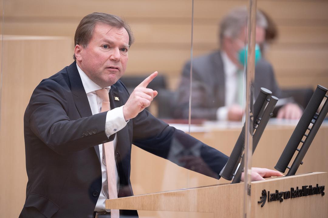 Paul Nemeth im Jahr 2021 als Abgeordneter im Landtag von Baden-Württemberg