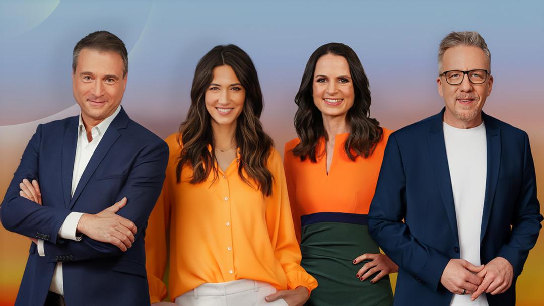 Jörg Boecker, Sabrina Ilski, Sybille Scharr und Jan Malte Andresen (v.l.) moderieren das neue Format