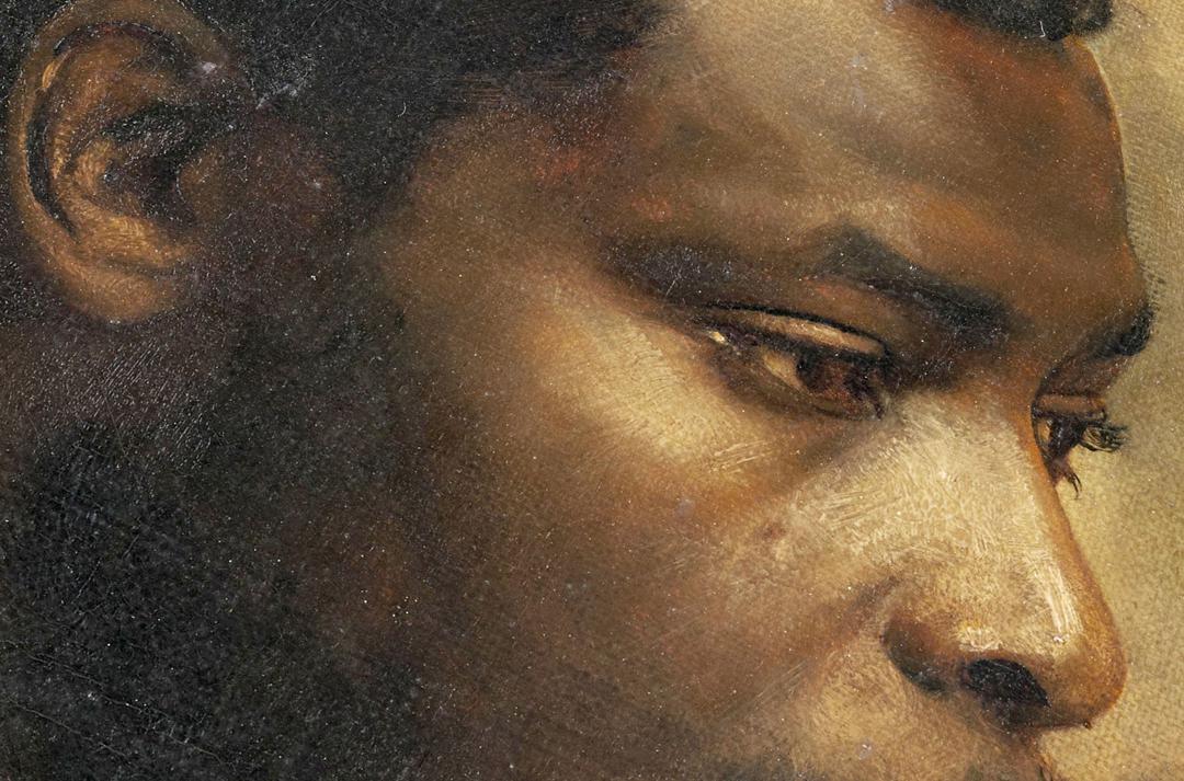 Detail des Gemäldes "Prinz William Nii Nortey Dowuona" von Gustav Klimt