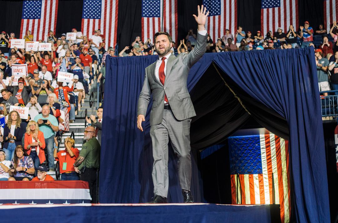 J.D. Vance 2022 bei einer Wahlkampfveranstaltung in Ohio