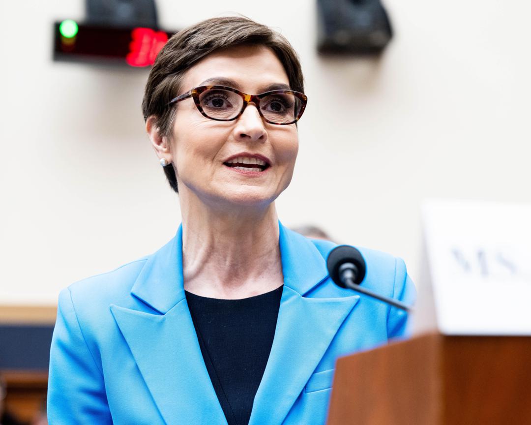 Catherine Herridge 2024 bei einem Hearing im US-Kapitol