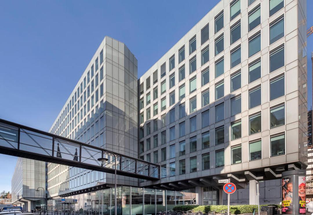 Das Vierscheibenhaus des WDR in Köln