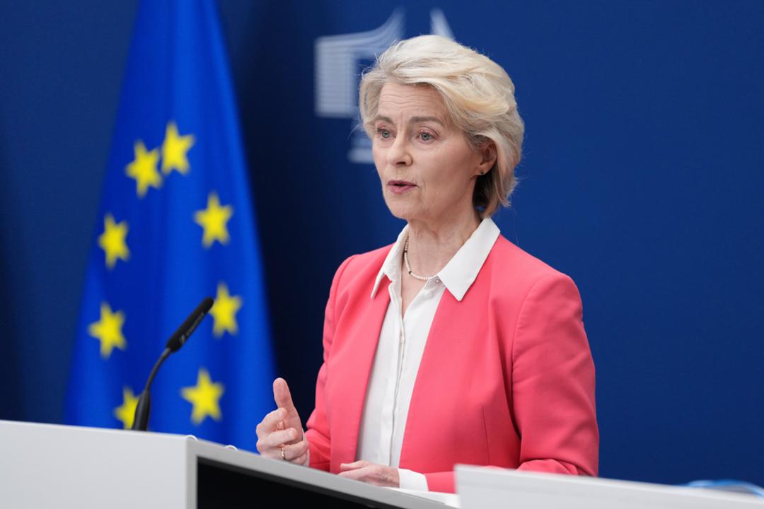 EU-Kommissionspräsidentin Ursula von der Leyen am Montag in Brüssel