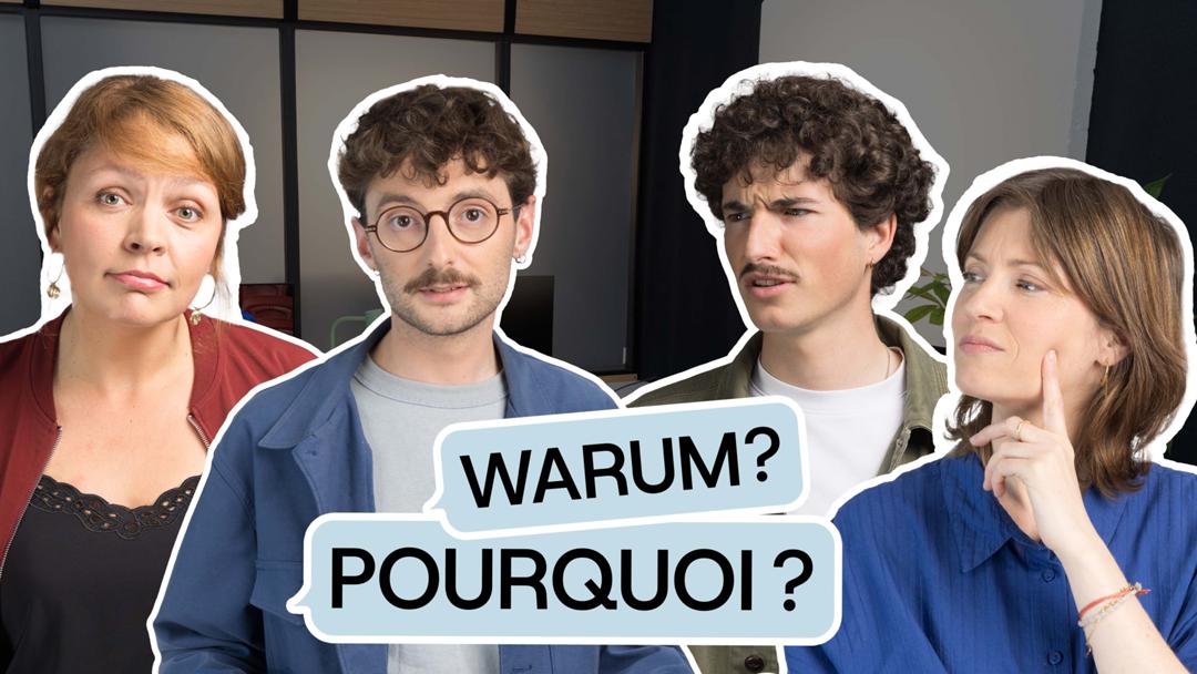 Das neue Arte-Nachrichtenformat "Warum?" wird unter anderem von Stefanie Hintzmann (links) und Dorothée Haffner (rechts) präsentiert