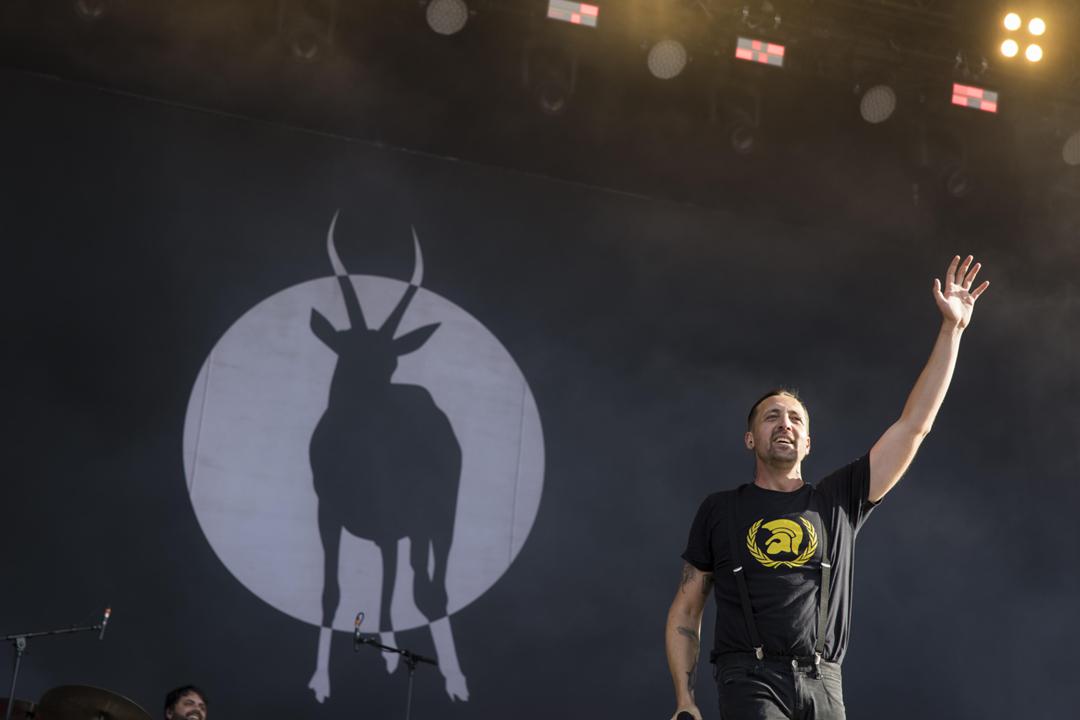 Danger Dan, Rapper der Antilopen Gang, beim Highfield Festival 2024