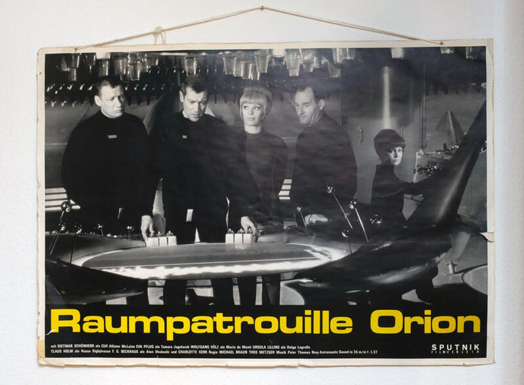 Filmplakat aus der Sammlung von Josef Hilger zur Serie "Raumpatrouille Orion"
