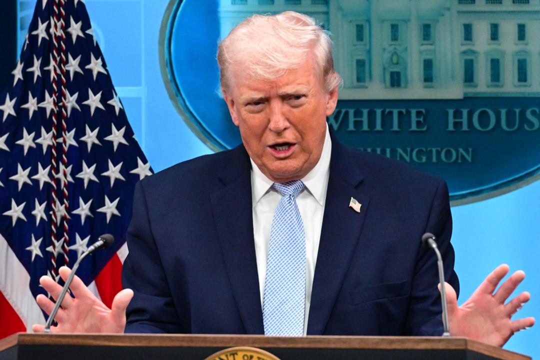 US-Präsident Donald Trump bei einer Pressekonferenz im Weißen Haus (Archivbild)