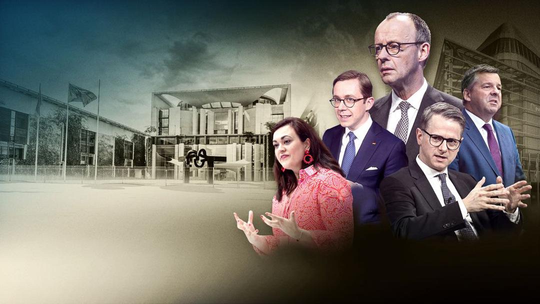 Für die Dokumentation "Inside CDU" haben die Autoren mehrere CDU-Politiker über Wochen und Monate begleitet, unter anderem Philipp Amthor (zweiter von links), Carsten Linnemann (zweiter von rechts) und Sven Schulze (rechts)
