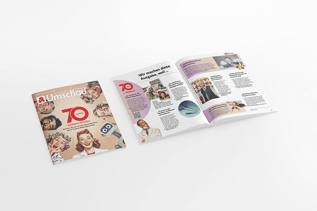 Die "Apotheken Umschau" aus dem Wort & Bild Verlag feierte in diesem Jahr ihr 70-jähriges Bestehen