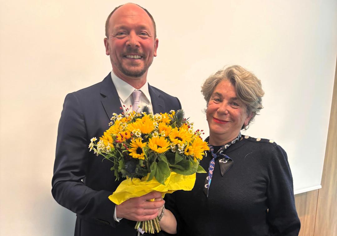 Marco Wanderwitz und FFA-Präsidentin Kirsten Niehuss