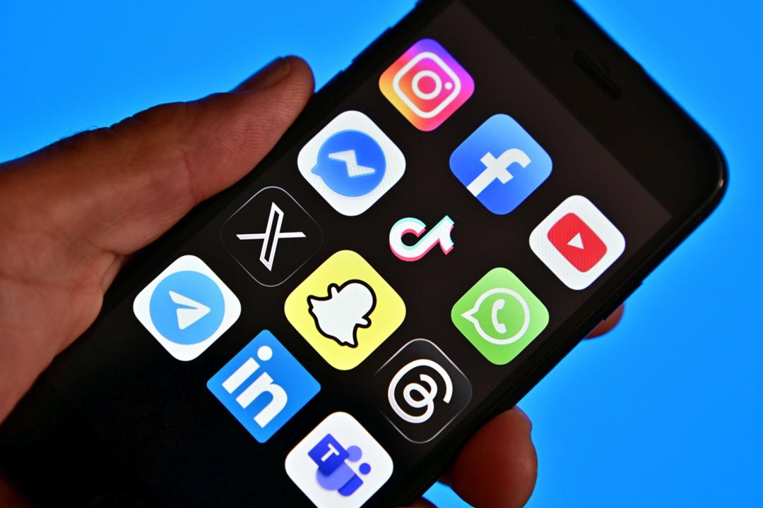 Social-Media-Apps auf einem Smartphone