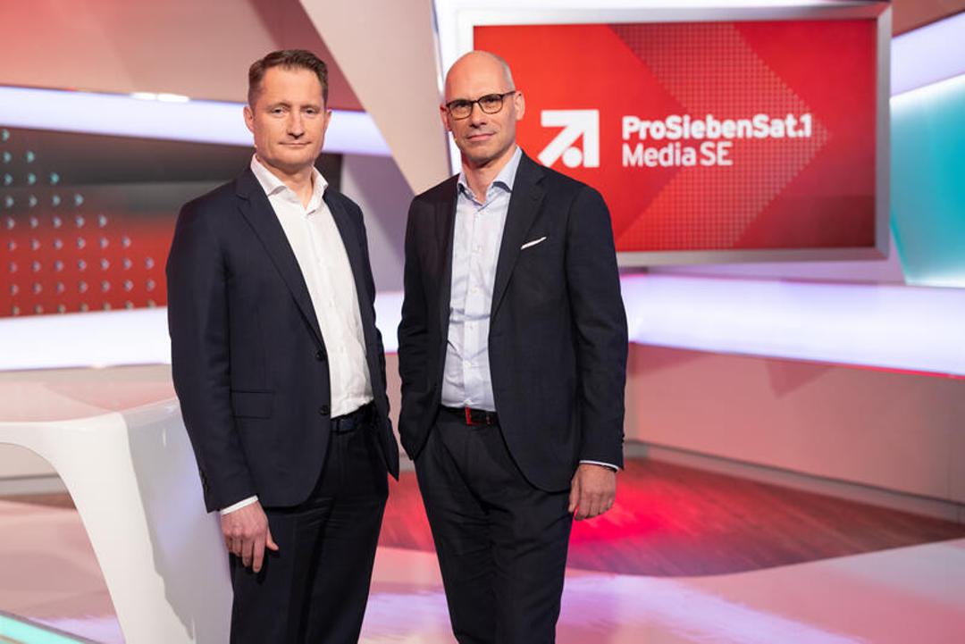 Vorstandschef Bert Habets (links) und Finanzvorstand Martin Mildner konnten für ProSiebenSat.1 keine guten Jahreszahlen melden